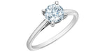 Lab Created Diamond Solitaire Ring 14kt - 1.50ct