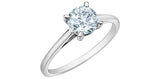 Lab Created Diamond Solitaire Ring 14kt - 1.50ct