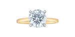 Lab Created Diamond Solitaire Ring 14kt - 2.00ct