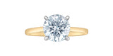 Lab Created Diamond Solitaire Ring 14kt - 2.00ct