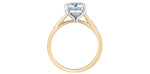 Lab Created Diamond Solitaire Ring 14kt - 2.00ct