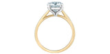 Lab Created Diamond Solitaire Ring 14kt - 2.00ct