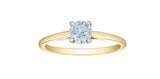 Lab Created Diamond Solitaire Ring 14kt - .50ct