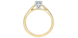 Lab Created Diamond Solitaire Ring 14kt - .50ct