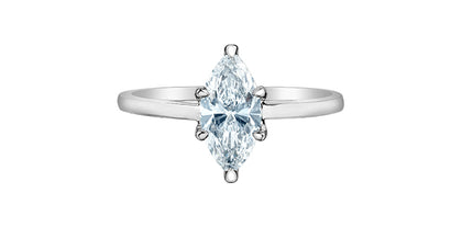 Lab Created Diamond Marquise Ring 14kt - 1.09ct