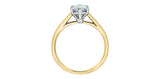Lab Created Diamond Marquise Ring 14kt - 1.10ct