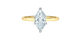 Lab Created Diamond Marquise Ring 14kt - 1.58ct