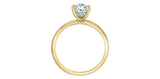 Lab Created Diamond Solitaire Ring 14kt - 1.08ct