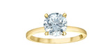 Lab Created Diamond Round Solitaire Ring - 1.11ct