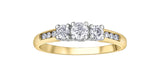 14kt Yellow Gold Diamond Anniversary Ring .33ct-1.00ct