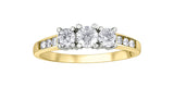 14kt Yellow Gold Diamond Anniversary Ring .33ct-1.00ct