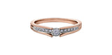10kt Rose Gold Diamond Ring