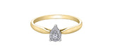 Yellow Gold Diamond Solitaire Ring