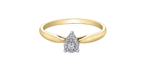 Yellow Gold Diamond Solitaire Ring