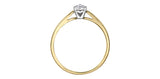 Yellow Gold Diamond Solitaire Ring