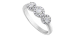 10kt White Gold Diamond Halo Ring