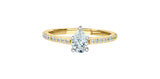 Lab Grown Diamond Pear Ring 14kt