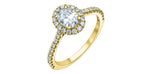 Lab Grown Diamond Oval Ring 14kt - 1.09ct