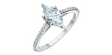 Lab Grown Diamond Marquise Ring 14kt - 1.58ct