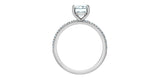 Lab Created Diamond Emerald Cut Ring 14kt - 3.00ct
