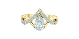 Lab Grown Diamond Pear Ring 14kt - 1.00ct