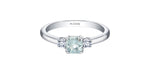Maple Leaf Diamonds - Aquamarine Ring