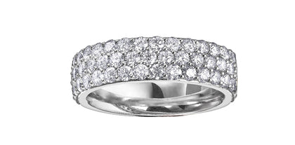 White Gold Pave Diamond Band