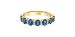 10kt Yellow Gold Oval Sapphire Band