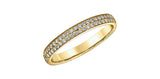 Yellow Gold Pave Diamond Band