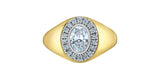 Mens Lab Created Diamond Ring  - 1.28ct