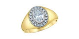 Mens Lab Created Diamond Ring  - 1.28ct