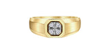 Men's Yellow Gold Diamond Ring