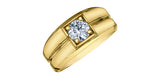 Men's Lab Created Diamond Ring  - 1.08ct