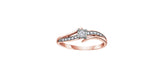 Rose Gold Promise Diamond Ring