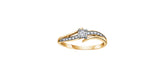 Yellow Gold Diamond Promise Ring