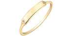 Yellow Gold Signet Diamond Ring