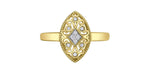 Gold Diamond Filigree Ring