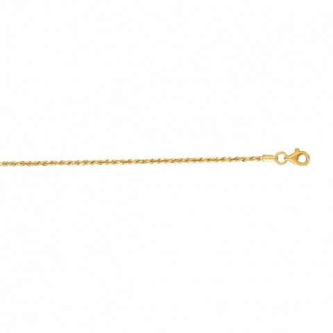 Gold Rope Chain Italian 16"