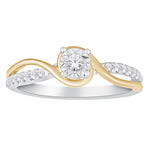 10kt Yellow & White Gold Diamond Ring