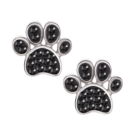 Sterling Silver Paw Earrings