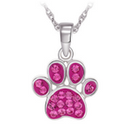 Sterling Silver Paw Necklace