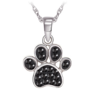 Sterling Silver Paw Necklace