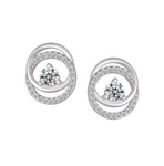 Sterling Silver Crystal Earrings