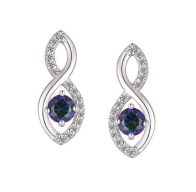 Sterling Silver Mystic Topaz Earrings