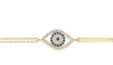 Yellow Gold Evil Eye Bracelet