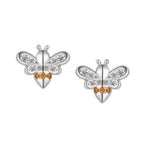 Sterling Silver Bee Earrings