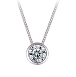 Sterling Silver Crystal Necklace