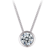 Sterling Silver Crystal Necklace