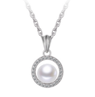 Sterling Silver Pearl Necklace