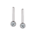 Sterling Silver Crystal Drop Earrings